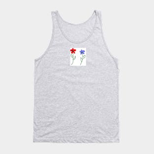 Painted Flowers Tank Top